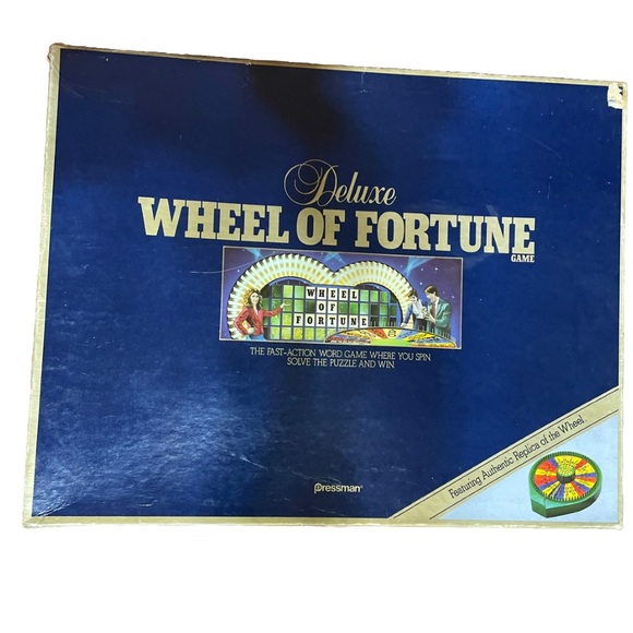 Jeu De Société Vintage Pressman Wheel Of Fortune 1986 – édition Deluxe, Légèrement Joué